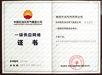 China National Petroleum Supply Network Certificate